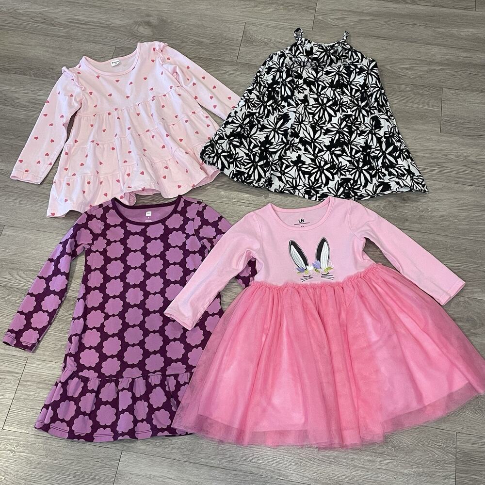 Girls Dress Size 5 Lot‎ Of 4 Tutu Spring Summer Bundle
